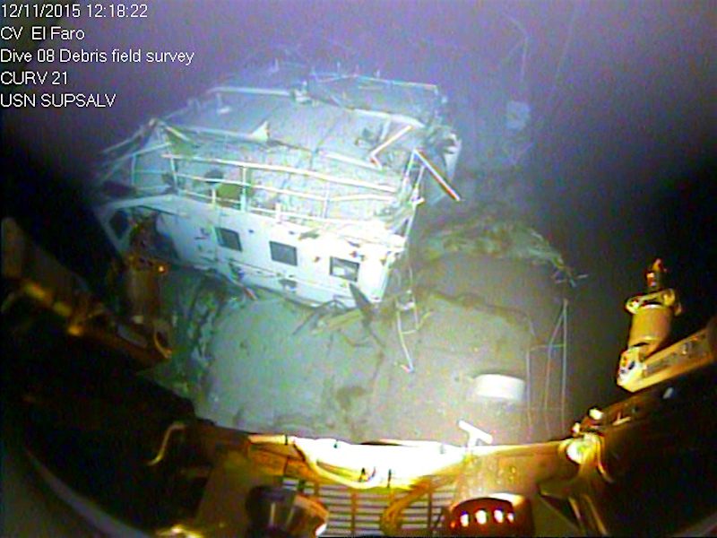 Recovery of El Faro voyage data recorder capsule NTSB investigation